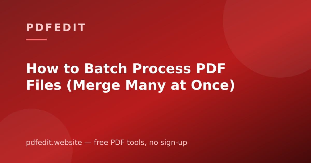 Many PDF files lined up being processed together in a single batch