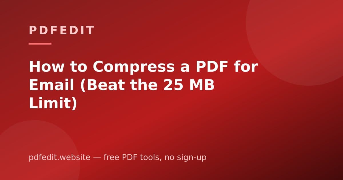 A large PDF file being compressed to fit inside an email envelope