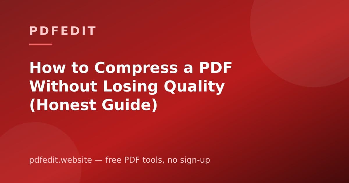 A PDF page shown sharp and clear next to a much smaller file size indicator
