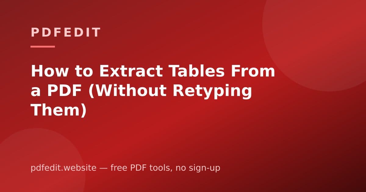 A data table in a PDF document with its rows being copied into a spreadsheet