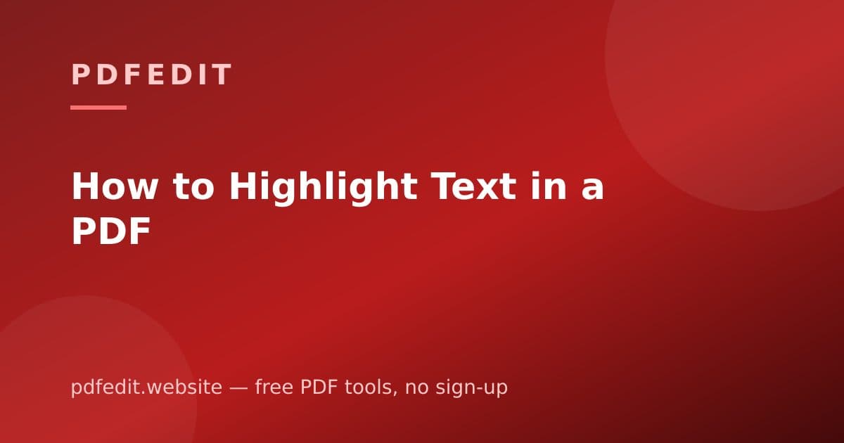 A yellow highlighter stroke across a paragraph in a PDF document
